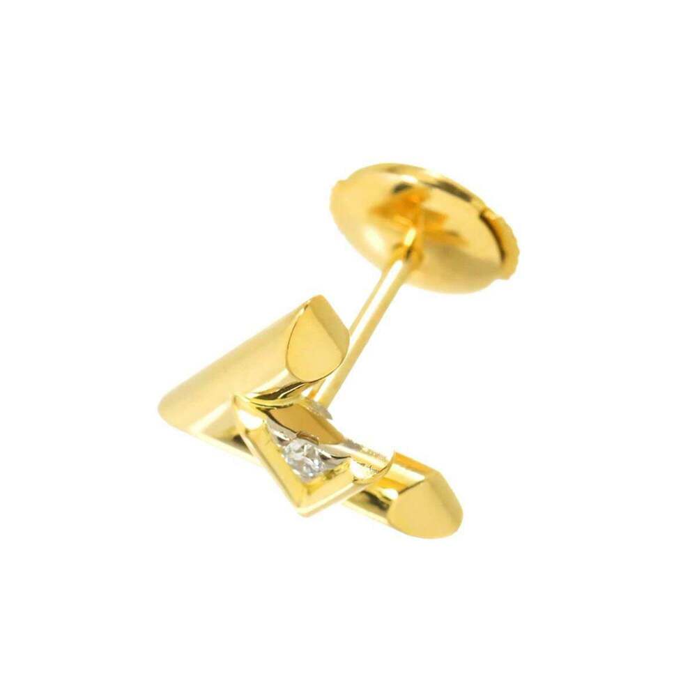 LOUIS VUITTON 18k Yellow Diamond Earrings - Picture 3 of 9